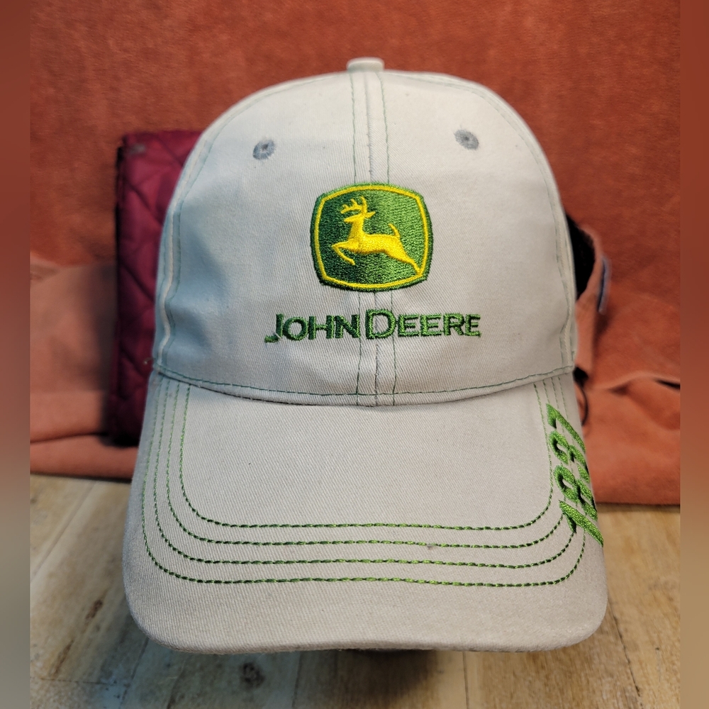John Deere Baseball Cap Hat 1837 Light Color